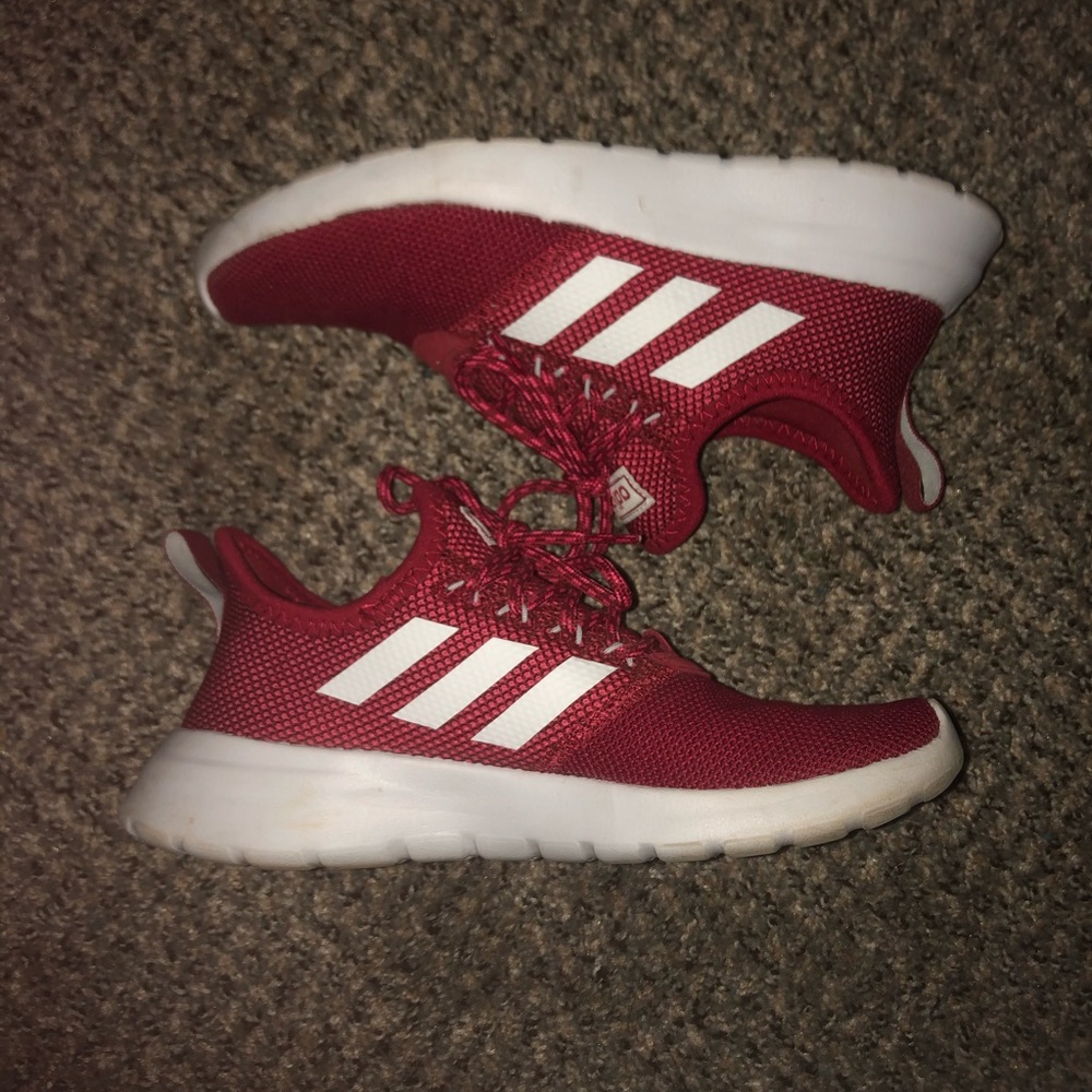 Adidas Women’s Lite Racer Running Shoe, Red, 7.5